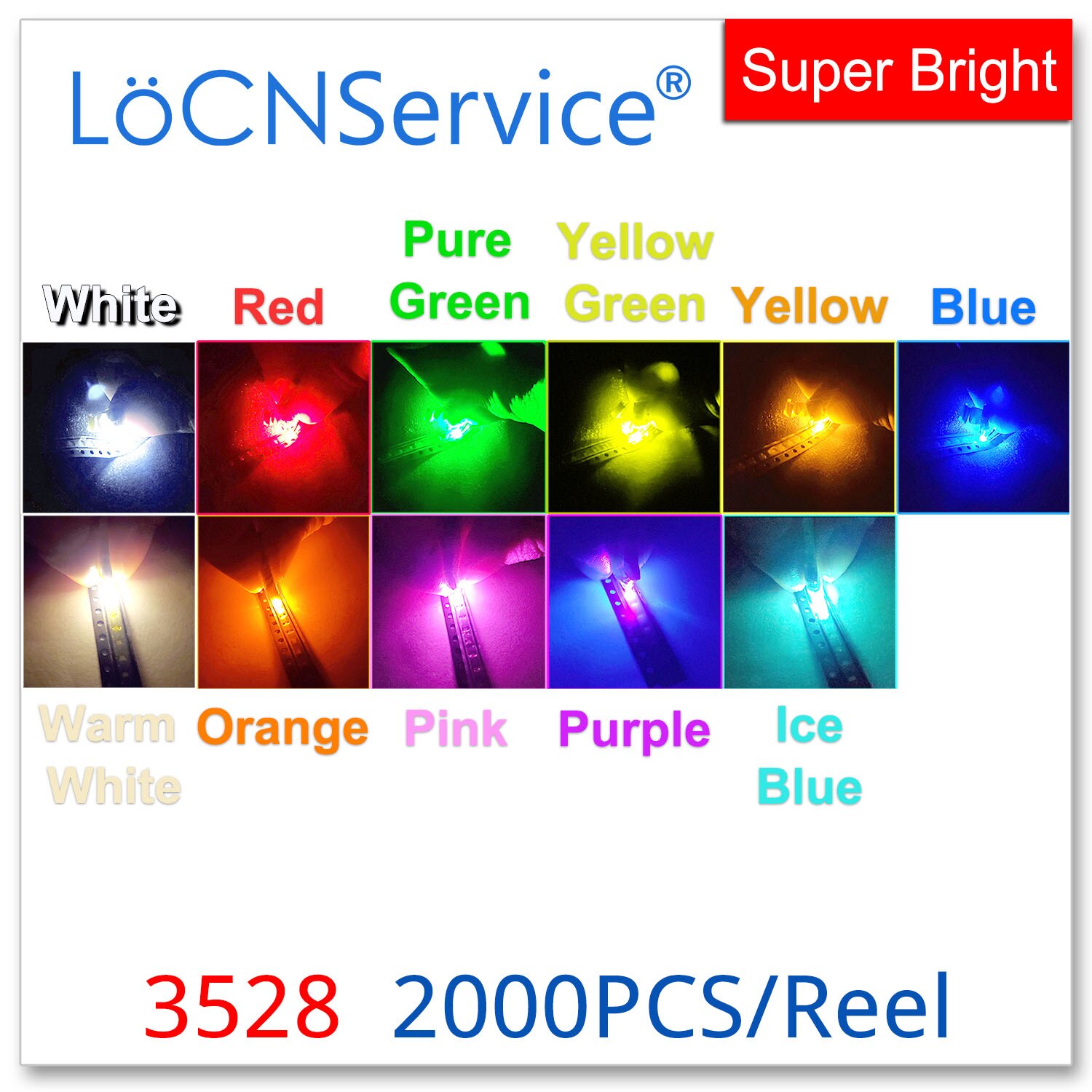 LoCNService-3528 SMD LED 2000 ǽ   ο..